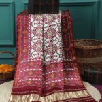 MAROON& OFF WHITE IKKAT PATOLA PRINT DUPATTA