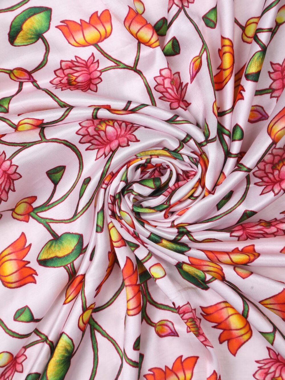 PURPLE PICHWAI LOTUS PRINT DUPATTA - Image 6