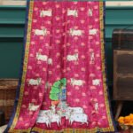 BLUE & RANI SHRINATHIJI PICHWAI PRINT DUPATTA