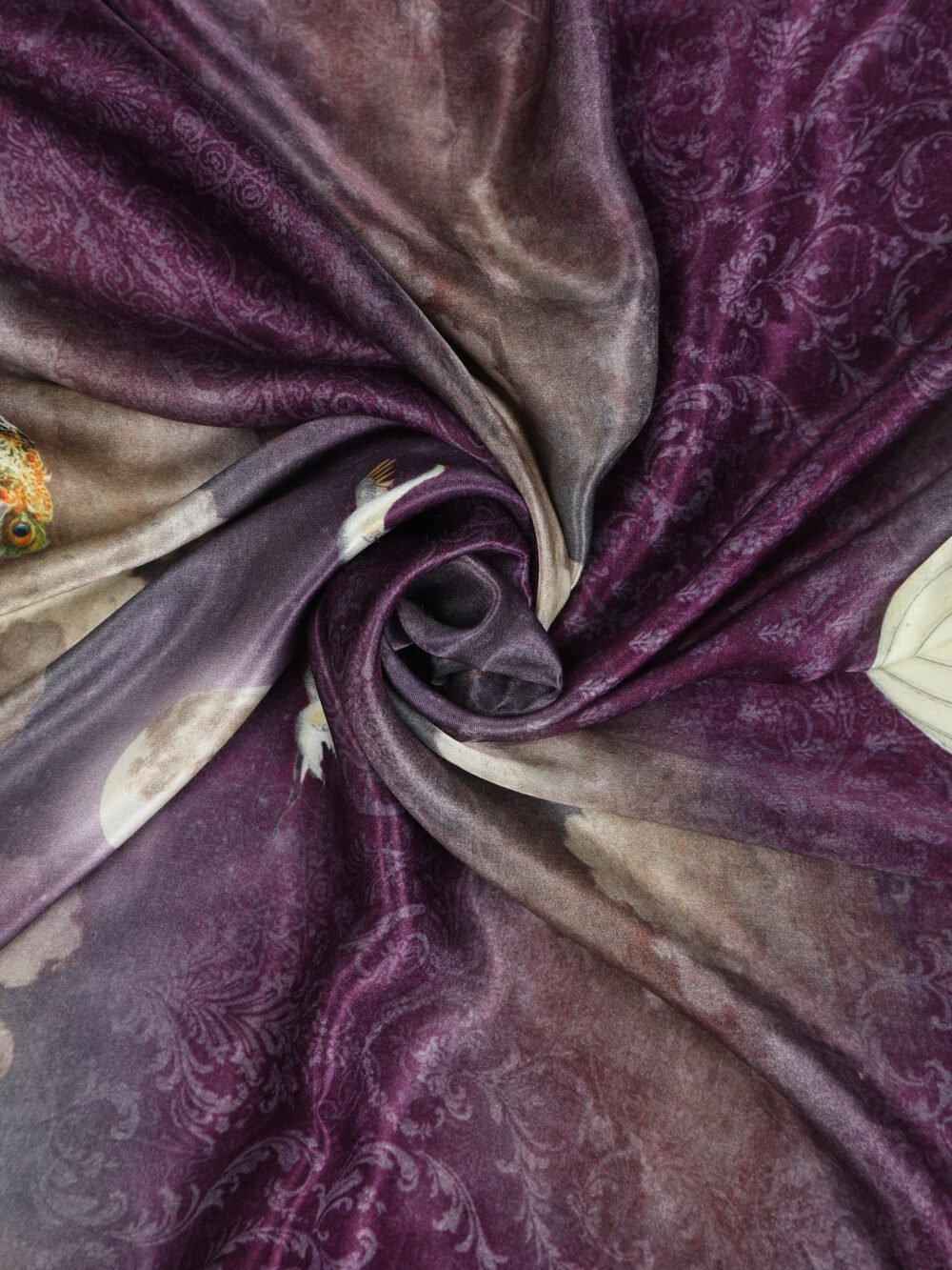 PURPLE PICHWAI KRISHNA PRINT DUPATTA - Image 6