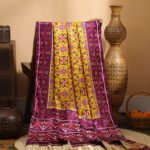 PURPLE & YELLOW IKKAT PATOLA PRINT DUPATTA