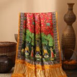 YELLOW & RED Pichwai With Kalamkari Dupatta