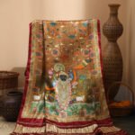Maroon Pichwai With Kalamkari Dupatta