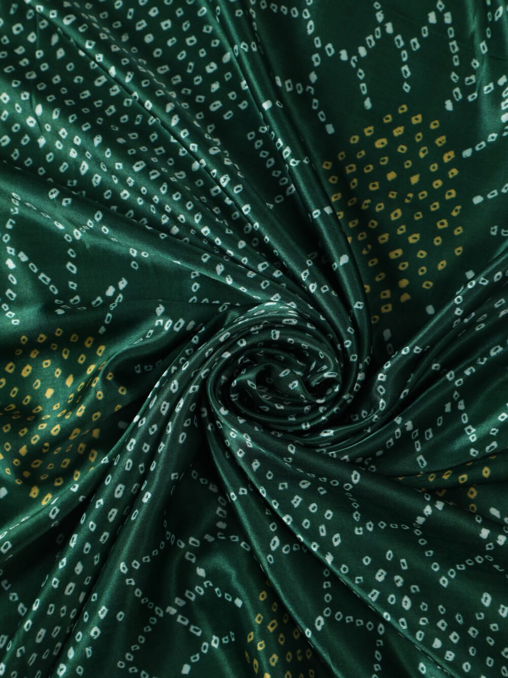 GREEN SURYAMUKHI BANDHANI PRINT DUPATTA - Image 8