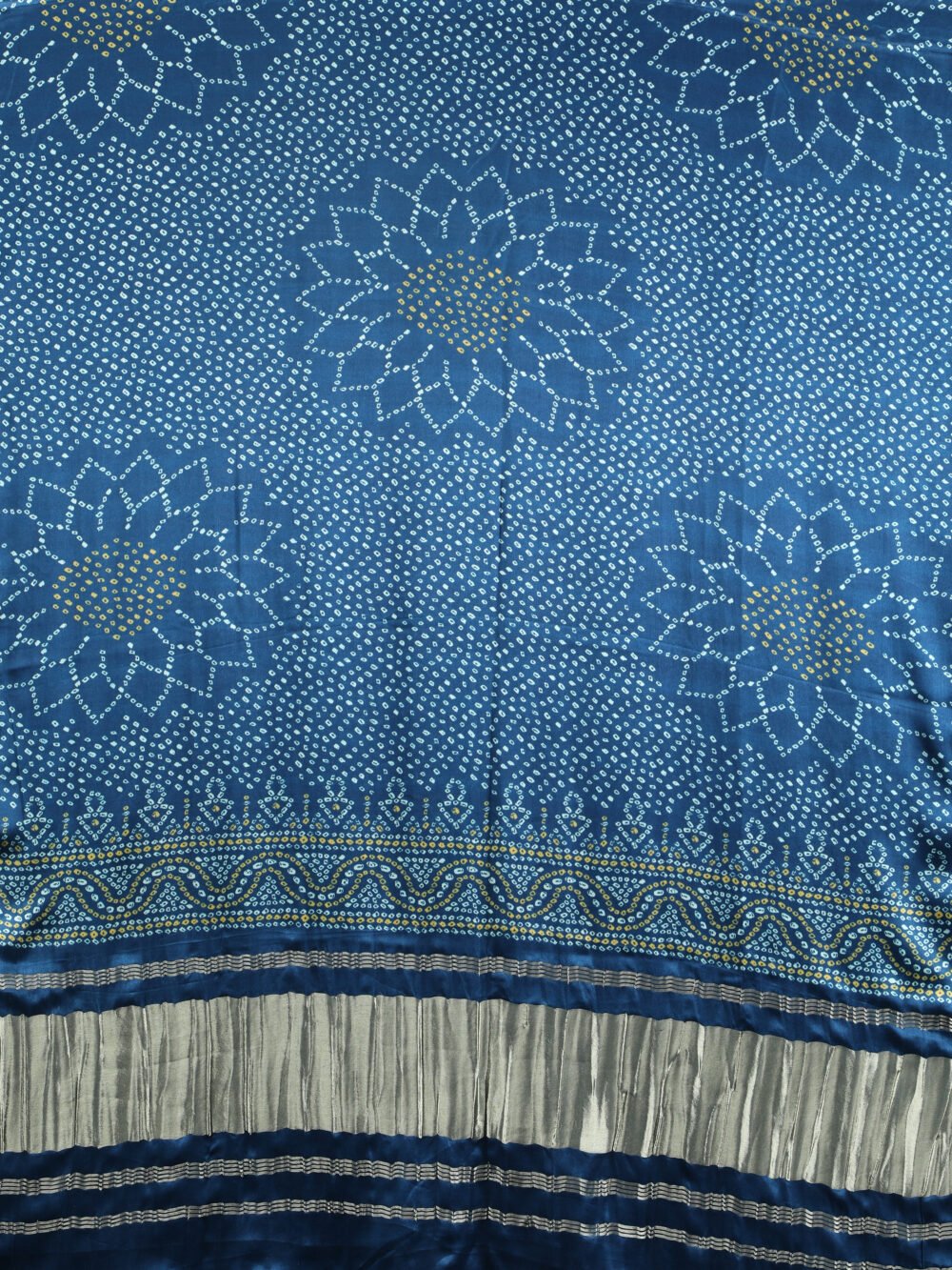 RAMA BLUE  SURYAMUKHI BANDHANI PRINT DUPATTA - Image 4