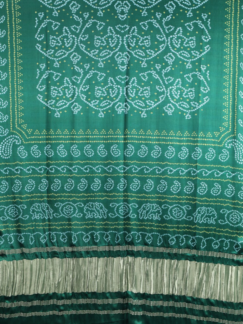GREEN  BANDHANI PRINT DUPATTA - Image 6