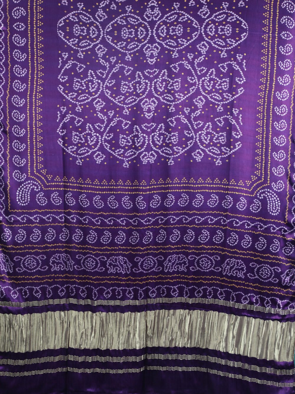 PURPLE BANDHANI PRINT DUPATTA - Image 5
