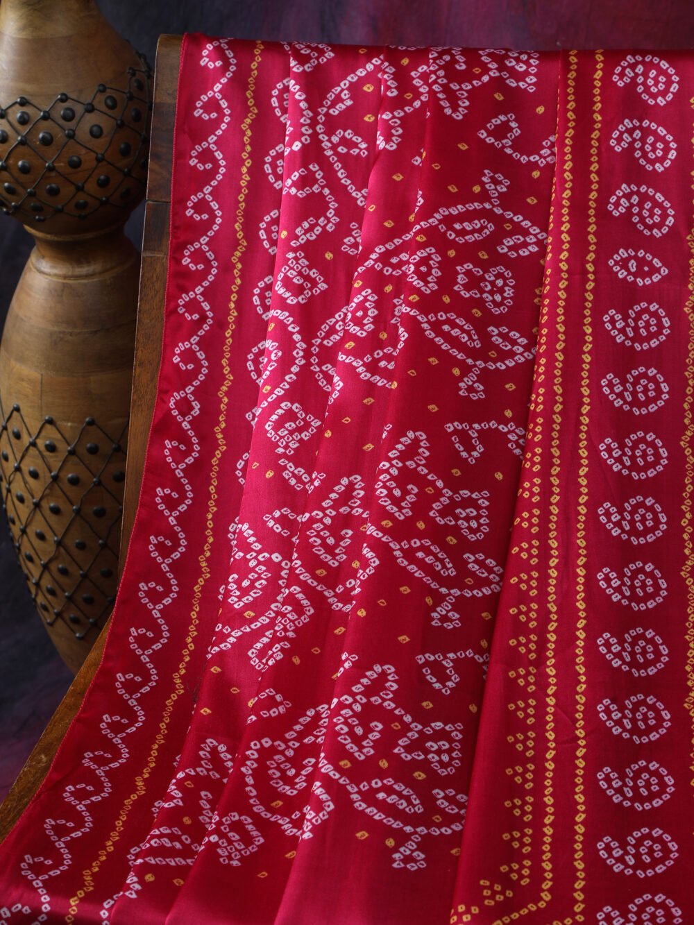 RANI BANDHANI PRINT DUPATTA - Image 9