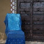 SHADED BLUE CHANDRAKHANI BANDHANI IN PURE GAJJI SILK DUPATTA