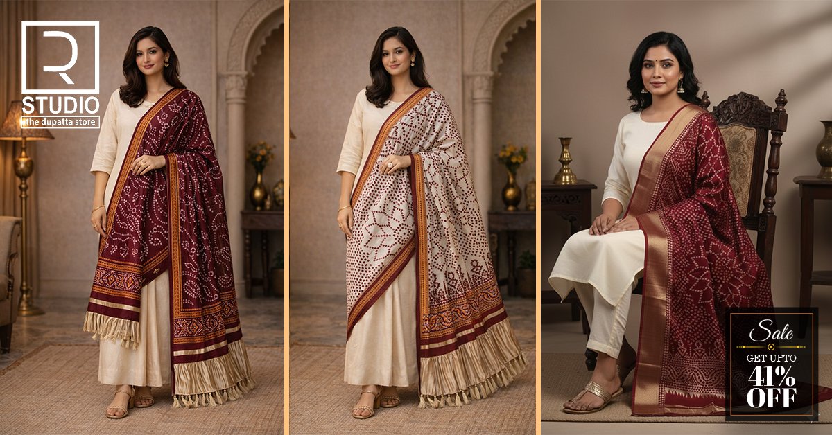 Beautiful Bandhani Dupatta Styles For All Your Wedding Guests