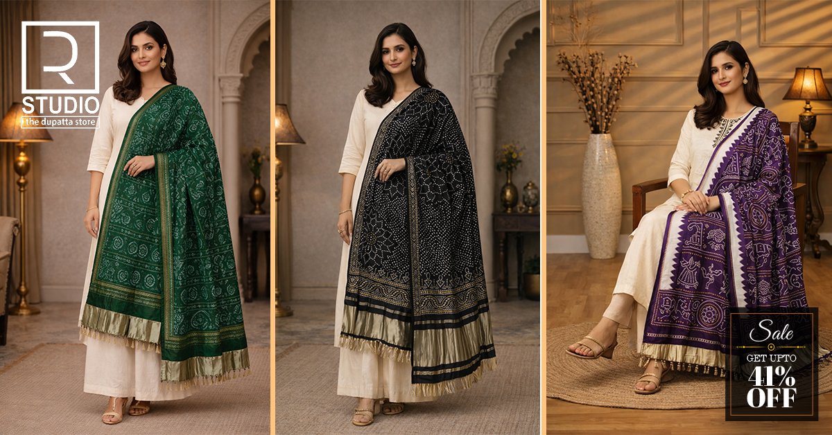 Bandhani Dupatta at Price in India