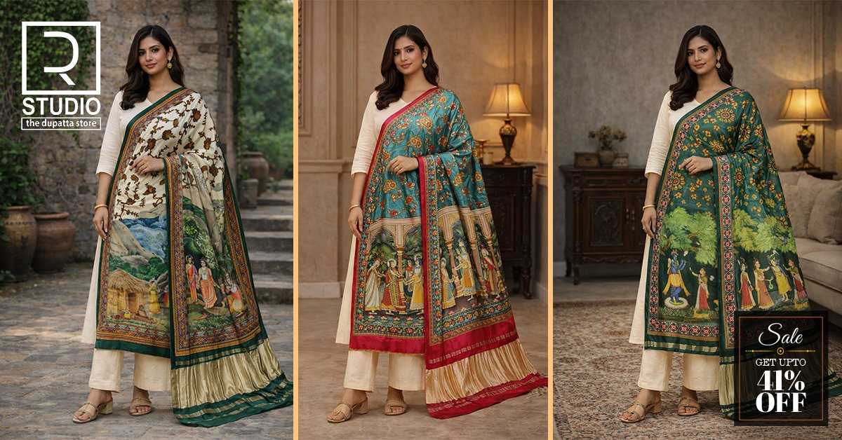 Kalamkari Dupatta at Wholesale Price in India